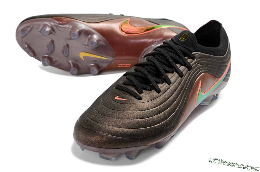 Nike United Tiempo Maestro Elite FG Firm Ground Soccer Cleats - Brown/Copper Bronze/Dark Black 3