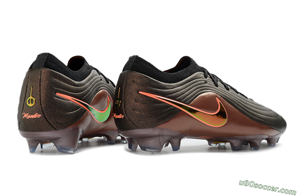 Nike United Tiempo Maestro Elite FG Firm Ground Soccer Cleats - Brown/Copper Bronze/Dark Black 6