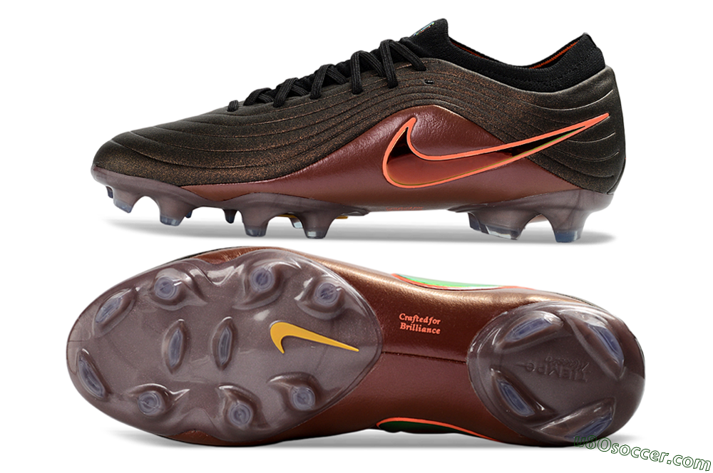 Nike United Tiempo Maestro Elite FG Firm Ground Soccer Cleats - Brown/Copper Bronze/Dark Black 0