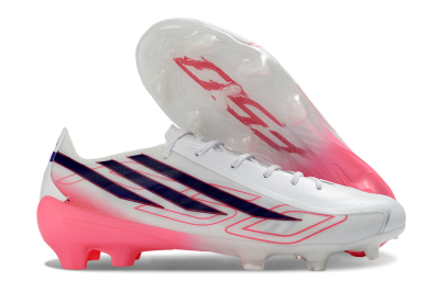 Adidas F50 Hyperfast 2026 World Cup FG Firm Ground Soccer Cleats - White/Vibrant Pink/Deep Navy