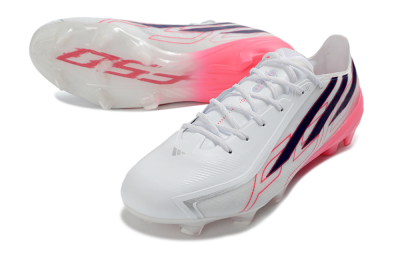 Adidas F50 Hyperfast 2026 World Cup FG Firm Ground Soccer Cleats - White/Vibrant Pink/Deep Navy