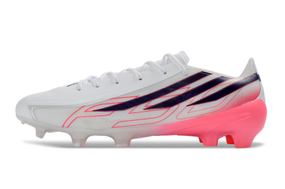 Adidas F50 Hyperfast 2026 World Cup FG Firm Ground Soccer Cleats - White/Vibrant Pink/Deep Navy