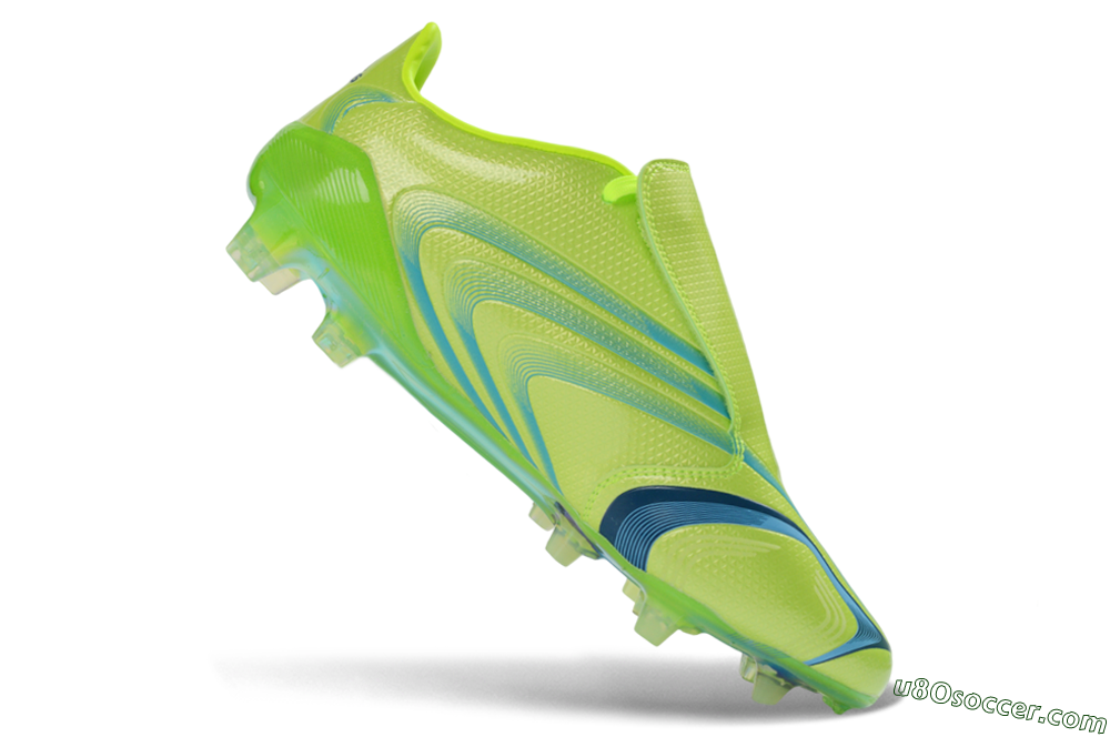 Adidas F50 Tunit Elite FG Firm Ground Soccer Cleats - Lime/Electric Green/Deep Blue 4