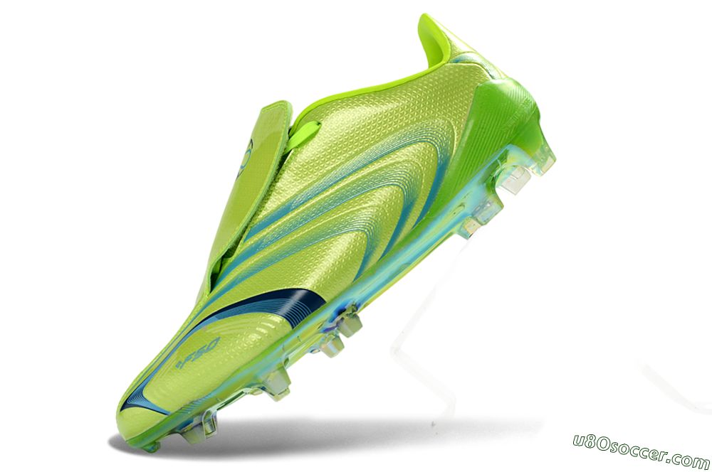 Adidas F50 Tunit Elite FG Firm Ground Soccer Cleats - Lime/Electric Green/Deep Blue 5