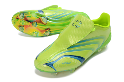 Adidas F50 Tunit Elite FG Firm Ground Soccer Cleats - Lime/Electric Green/Deep Blue