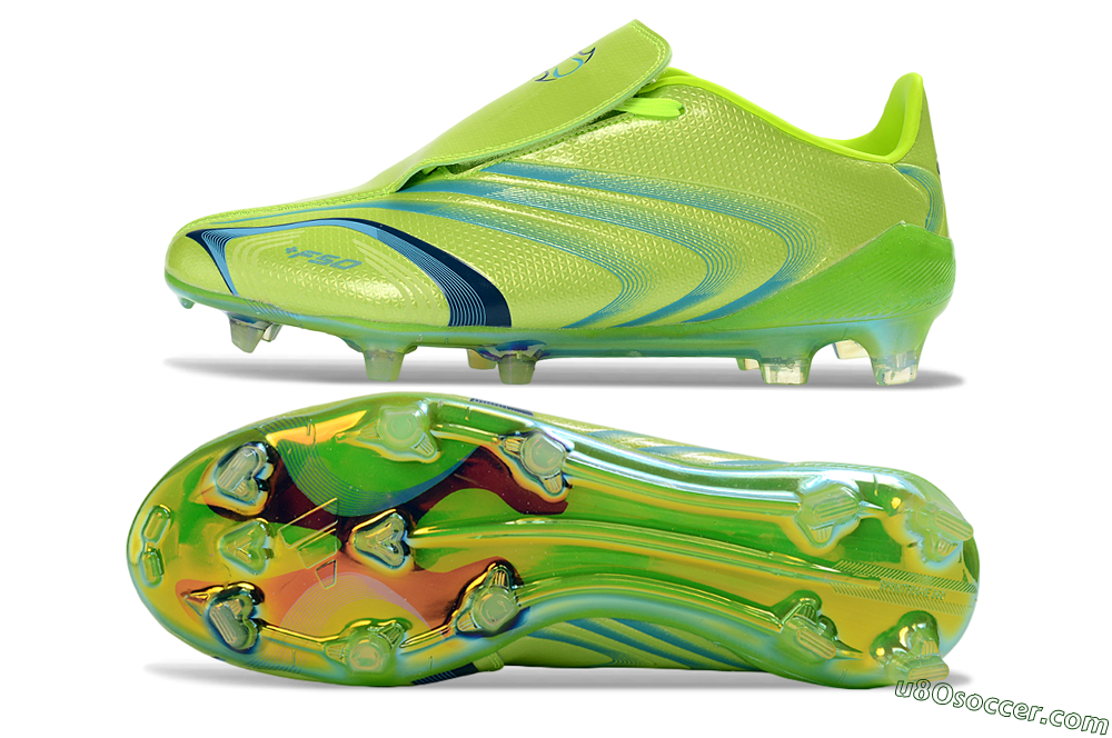 Adidas F50 Tunit Elite FG Firm Ground Soccer Cleats - Lime/Electric Green/Deep Blue 0