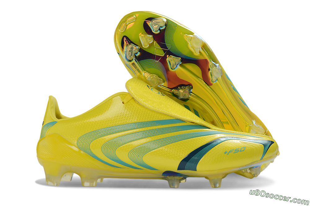 Adidas F50 Tunit Elite FG Firm Ground Soccer Cleats - Yellow/Aqua Blue/Neon Green 1