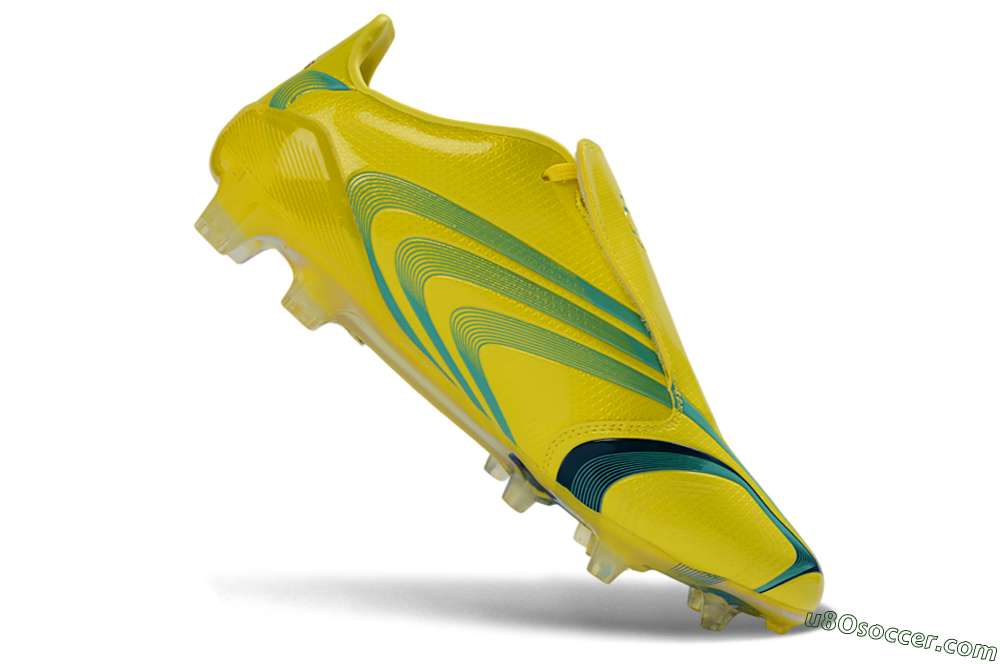 Adidas F50 Tunit Elite FG Firm Ground Soccer Cleats - Yellow/Aqua Blue/Neon Green 4