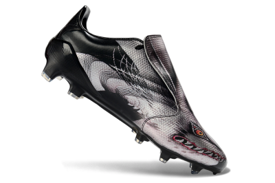 Adidas F50 Tunit Elite FG Firm Ground Soccer Cleats - Black/Shark Gray/Crimson Red