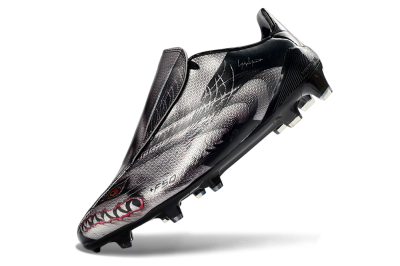 Adidas F50 Tunit Elite FG Firm Ground Soccer Cleats - Black/Shark Gray/Crimson Red