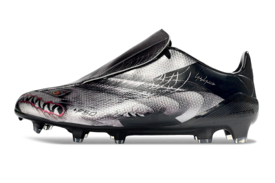 Adidas F50 Tunit Elite FG Firm Ground Soccer Cleats - Black/Shark Gray/Crimson Red