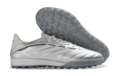 Adidas Copa Gloro 3 Elite TF Artificial Turf Soccer Shoes - Silver/Metallic Gray/White