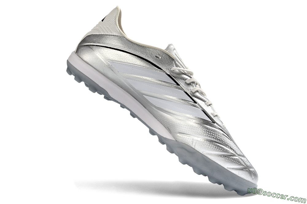 Adidas Copa Gloro 3 Elite TF Artificial Turf Soccer Shoes - Silver/Metallic Gray/White 4