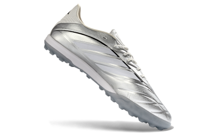 Adidas Copa Gloro 3 Elite TF Artificial Turf Soccer Shoes - Silver/Metallic Gray/White