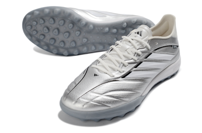 Adidas Copa Gloro 3 Elite TF Artificial Turf Soccer Shoes - Silver/Metallic Gray/White