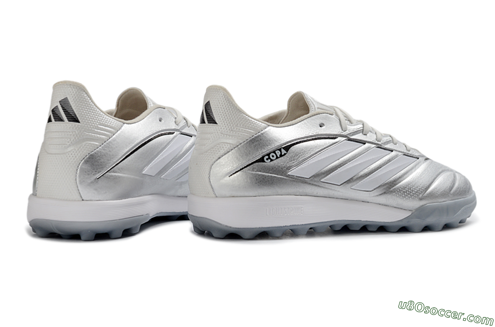 Adidas Copa Gloro 3 Elite TF Artificial Turf Soccer Shoes - Silver/Metallic Gray/White 6