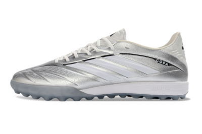 Adidas Copa Gloro 3 Elite TF Artificial Turf Soccer Shoes - Silver/Metallic Gray/White