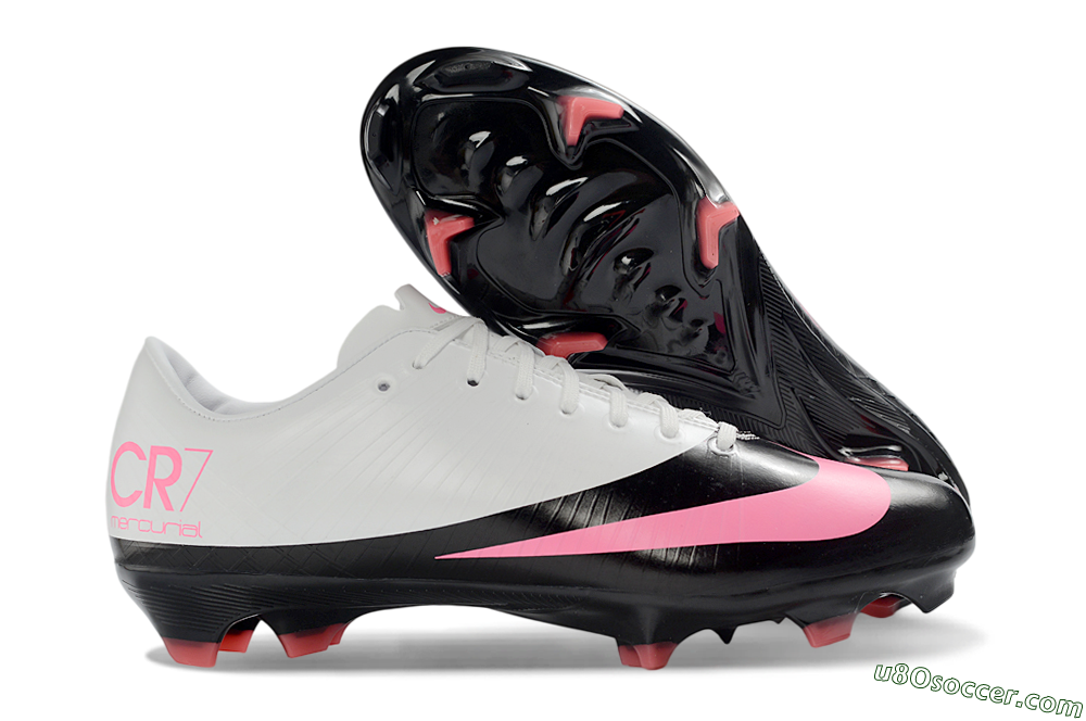 Nike CR7 Mercurial Superfly RGN FG Firm Ground Soccer Cleats - Black/Electric Pink/White 1