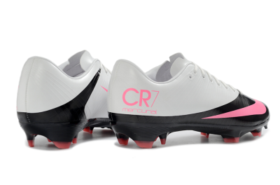 Nike CR7 Mercurial Superfly RGN FG Firm Ground Soccer Cleats - Black/Electric Pink/White