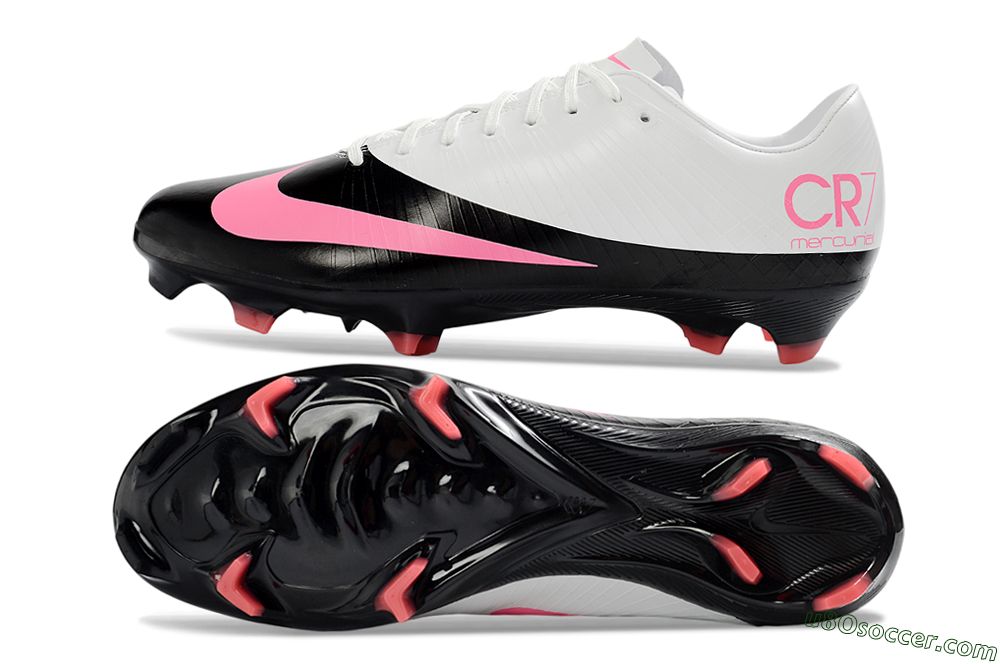 Nike CR7 Mercurial Superfly RGN FG Firm Ground Soccer Cleats - Black/Electric Pink/White 0