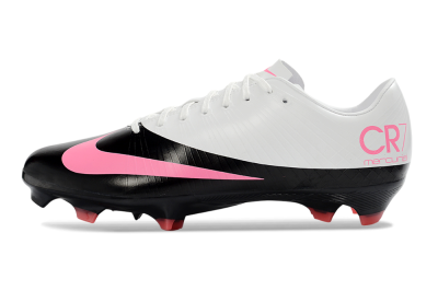 Nike CR7 Mercurial Superfly RGN FG Firm Ground Soccer Cleats - Black/Electric Pink/White