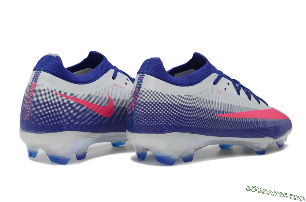 Nike Air Zoom Mercurial Vapor 17 Elite FG Firm Ground Soccer Cleats - Purple/Electric Pink/Steel Grey 6