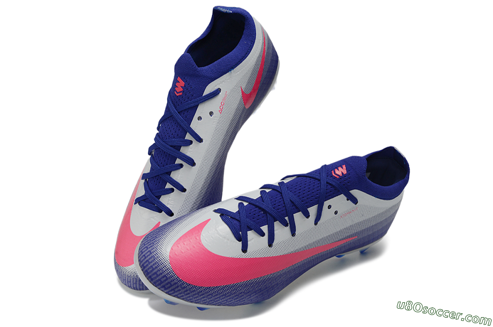 Nike Air Zoom Mercurial Vapor 17 Elite FG Firm Ground Soccer Cleats - Purple/Electric Pink/Steel Grey 3