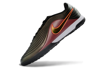 Nike Tiempo Legend 11 Elite TF Artificial Turf Soccer Shoes - Black/Crimson Red/Obsidian Green