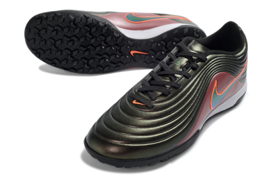 Nike Tiempo Legend 11 Elite TF Artificial Turf Soccer Shoes - Black/Crimson Red/Obsidian Green