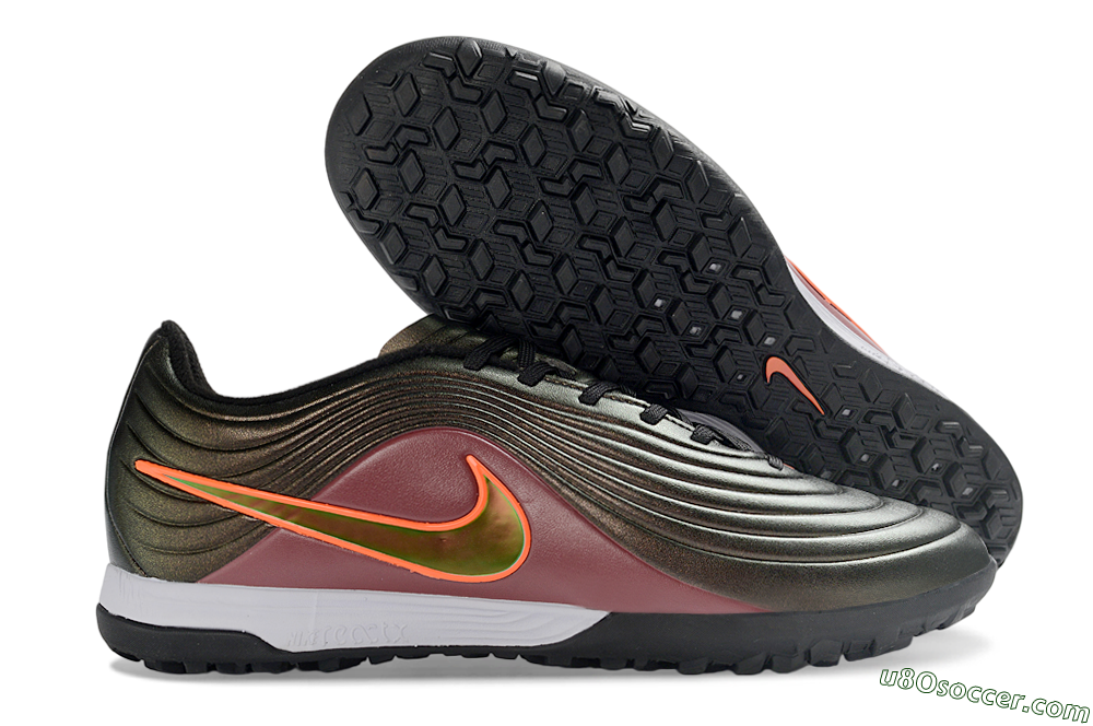 Nike Tiempo Legend 11 Elite TF Artificial Turf Soccer Shoes - Black/Crimson Red/Obsidian Green 1