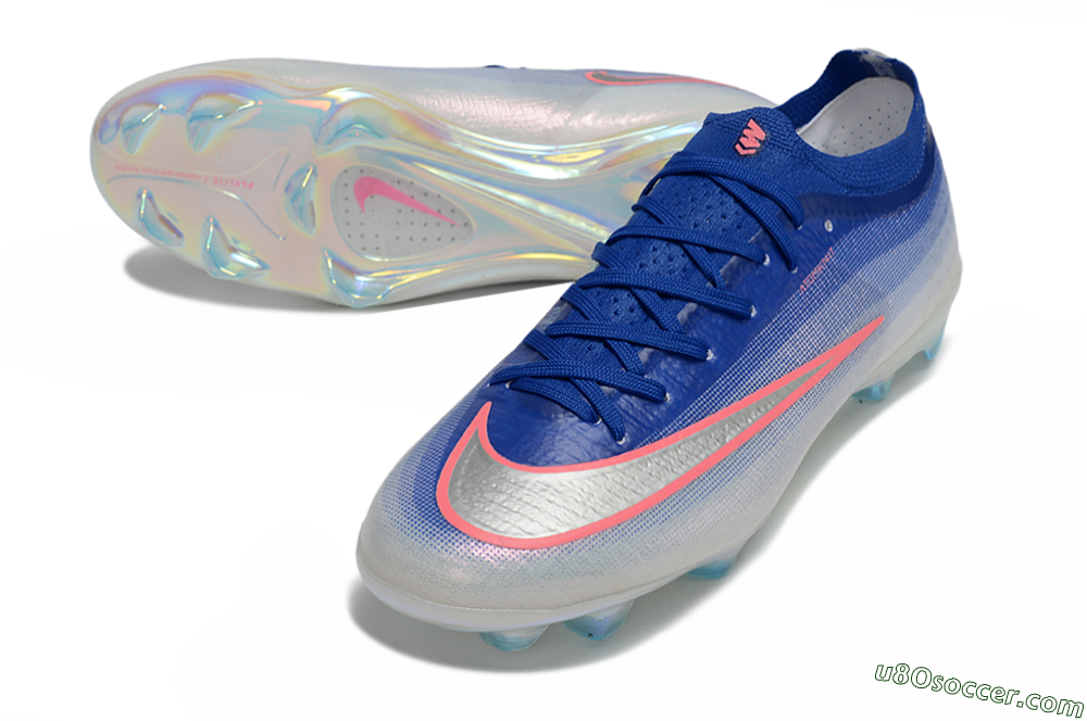 Nike Air Zoom Mercurial Vapor 17 Elite FG Firm Ground Soccer Cleats - Blue/Electric Blue/Metallic Silver 3