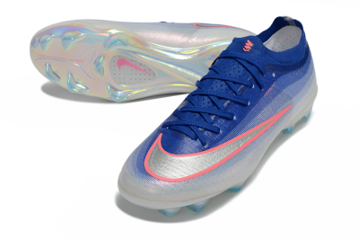 Nike Air Zoom Mercurial Vapor 17 Elite FG Firm Ground Soccer Cleats - Blue/Electric Blue/Metallic Silver