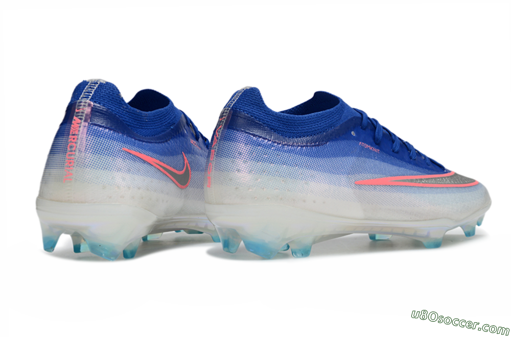 Nike Air Zoom Mercurial Vapor 17 Elite FG Firm Ground Soccer Cleats - Blue/Electric Blue/Metallic Silver 6