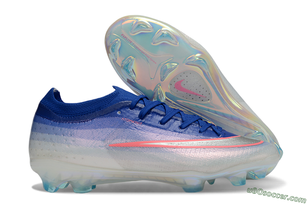 Nike Air Zoom Mercurial Vapor 17 Elite FG Firm Ground Soccer Cleats - Blue/Electric Blue/Metallic Silver 1