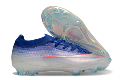 Nike Air Zoom Mercurial Vapor 17 Elite FG Firm Ground Soccer Cleats - Blue/Electric Blue/Metallic Silver