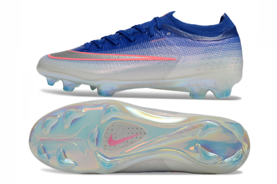 Nike Air Zoom Mercurial Vapor 17 Elite FG Firm Ground Soccer Cleats - Blue/Electric Blue/Metallic Silver