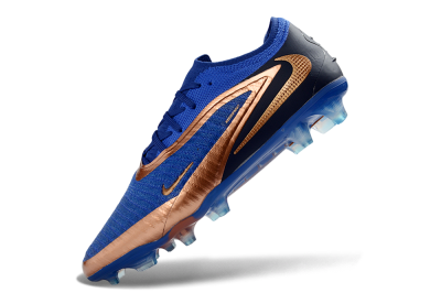 Nike Phantom 6 Elite Low FG Firm Ground Soccer Cleats - Blue/Royal Blue/Copper Gold