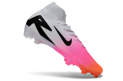 Nike Air Zoom Mercurial Superfly 10 Elite FG Firm Ground Soccer Cleats - White/Neon Pink/Black