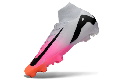 Nike Air Zoom Mercurial Superfly 10 Elite FG Firm Ground Soccer Cleats - White/Neon Pink/Black