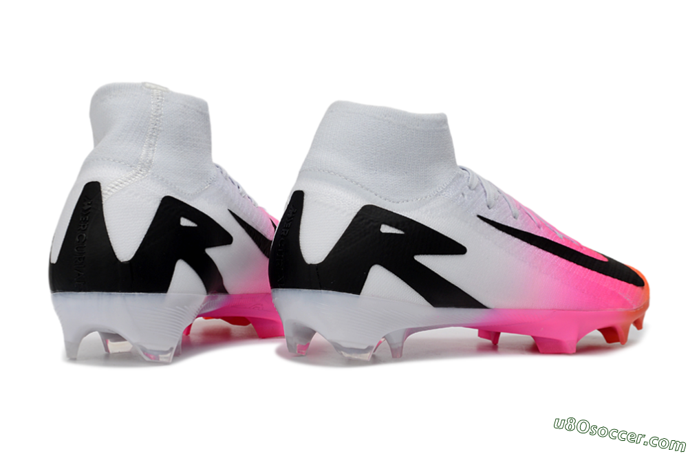 Nike Air Zoom Mercurial Superfly 10 Elite FG Firm Ground Soccer Cleats - White/Neon Pink/Black 6