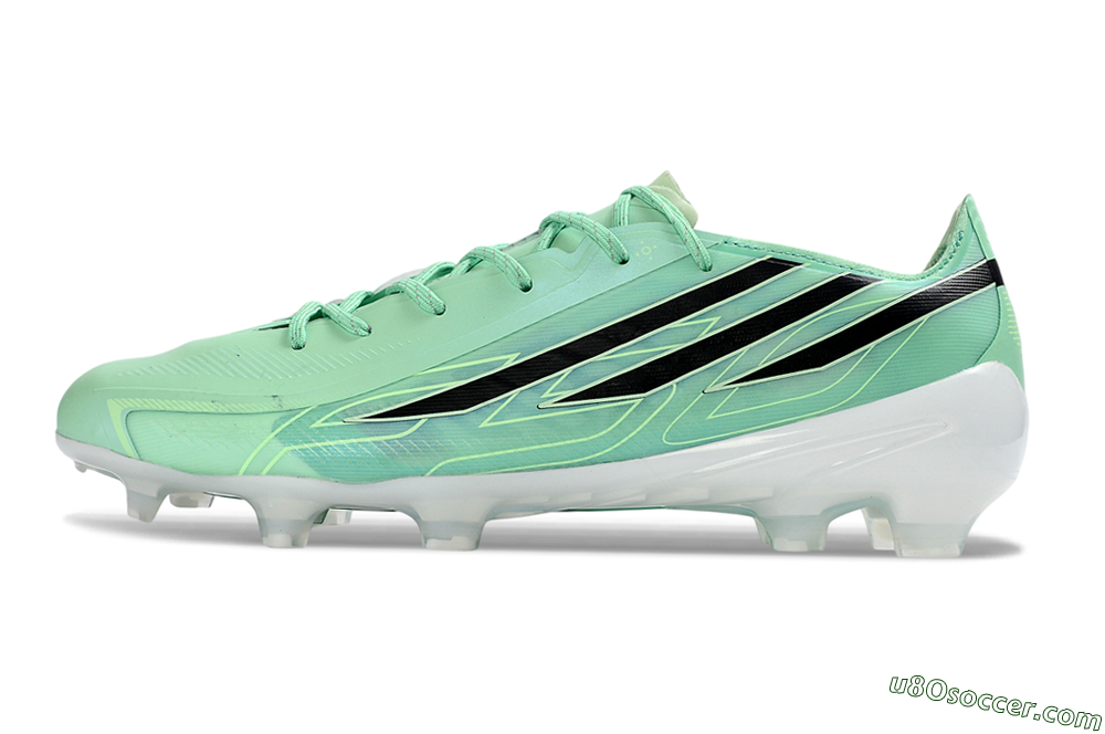 Adidas F50 Hyperfast 2026 World Cup FG Firm Ground Soccer Cleats - Mint/Cool Green/Black 2