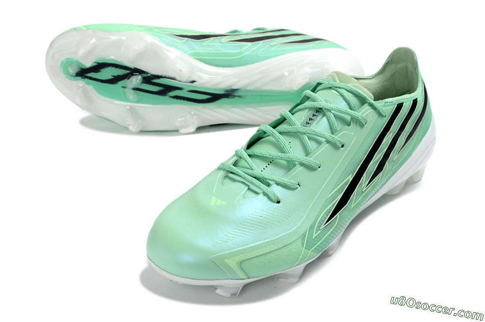 Adidas F50 Hyperfast 2026 World Cup FG Firm Ground Soccer Cleats - Mint/Cool Green/Black 3