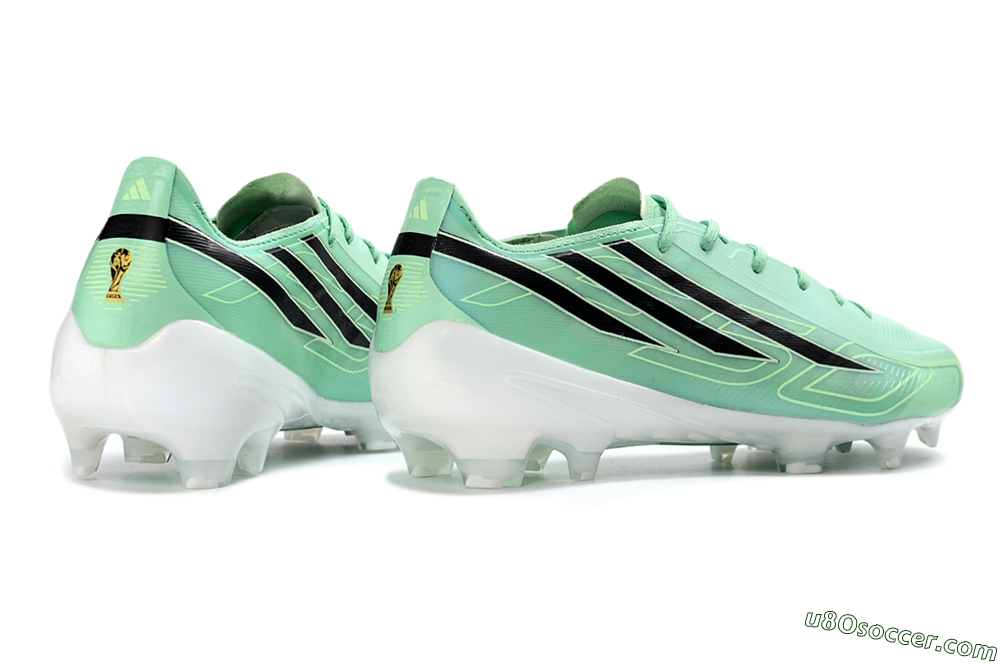 Adidas F50 Hyperfast 2026 World Cup FG Firm Ground Soccer Cleats - Mint/Cool Green/Black 6