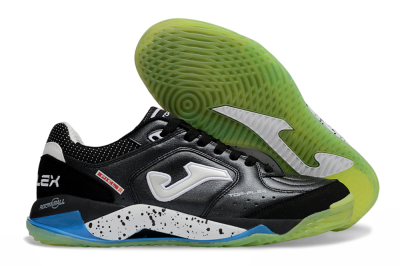 Joma Top Flex IC Indoor & Futsal Soccer Shoes - Black/Lime Green/Sky Blue