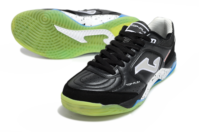 Joma Top Flex IC Indoor & Futsal Soccer Shoes - Black/Lime Green/Sky Blue
