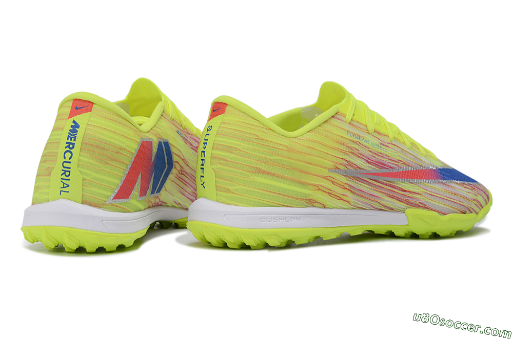 Nike Air Zoom Mercurial Superfly 11 Elite TF Artificial Turf Soccer Shoes - Yellow/Electric Green/Neon Blue 6