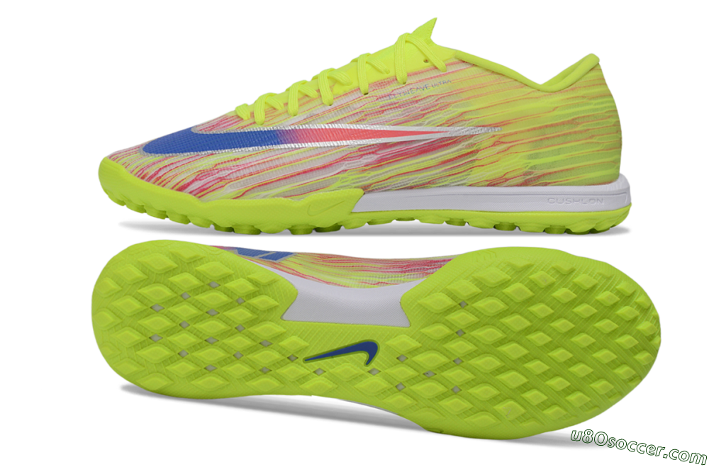 Nike Air Zoom Mercurial Superfly 11 Elite TF Artificial Turf Soccer Shoes - Yellow/Electric Green/Neon Blue 0