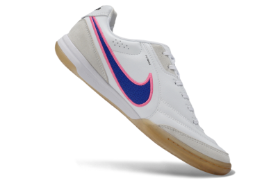 Nike Tiempo Legend SE IC Indoor & Futsal Soccer Shoes - White/Electric Blue/Radiant Pink