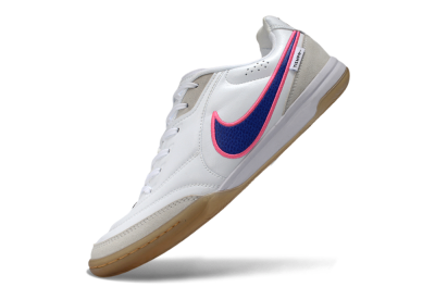 Nike Tiempo Legend SE IC Indoor & Futsal Soccer Shoes - White/Electric Blue/Radiant Pink