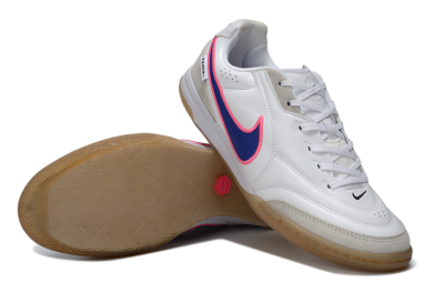 Nike Tiempo Legend SE IC Indoor & Futsal Soccer Shoes - White/Electric Blue/Radiant Pink
